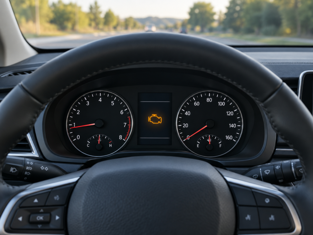 Solid check engine light